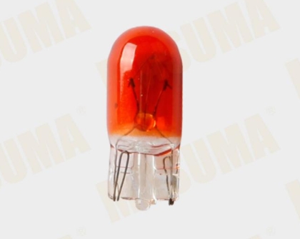 Лампа подсветки "MASUMA " без цоколя оранжевая W5W 12V 5W L511