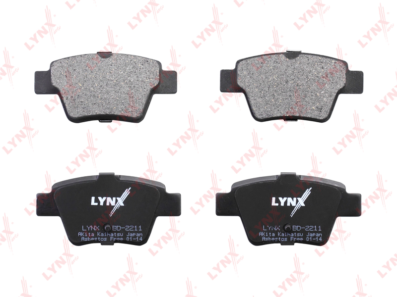 Колодки тормозные "LYNX" задние дисковые CITROEN C4/PEUGEOT BD-2211