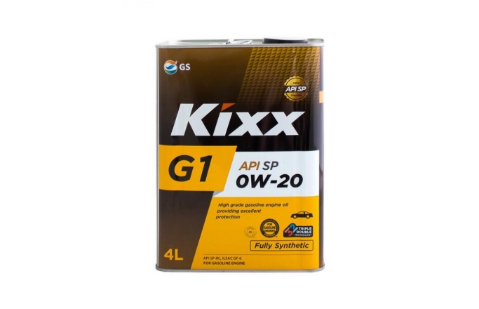 Масло моторное "KIXX" синтетическое G1 SP GF-6A 0W-20 4л
