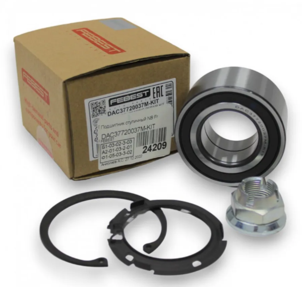 Подшипник ступицы "FEBEST" 37*72*37 NISSAN/LADA/RENAULT DAC37720037KIT