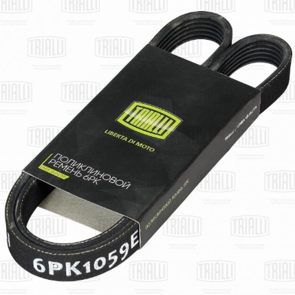 Ремень приводной "TRIALLI" поликлиновый 6PK1059E
