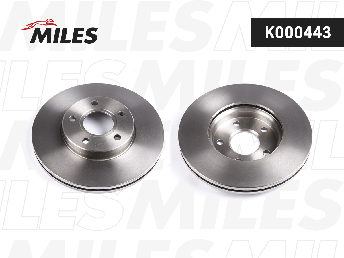 Диск тормозной "MILES" передгний FORD FOCUS/VOLVO K000443