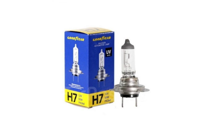 Лампа подсветки "GOODYEAR" галогенная H7 12V 55W GY017120