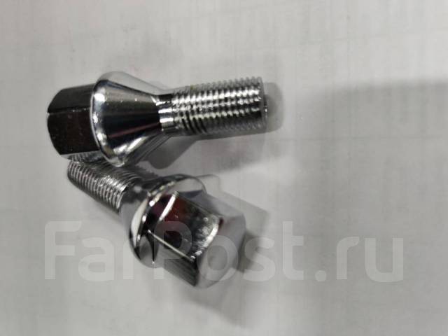 Болт "ВЕКТОР" колесный 12*1,25*24 (хром, ключ 17)
