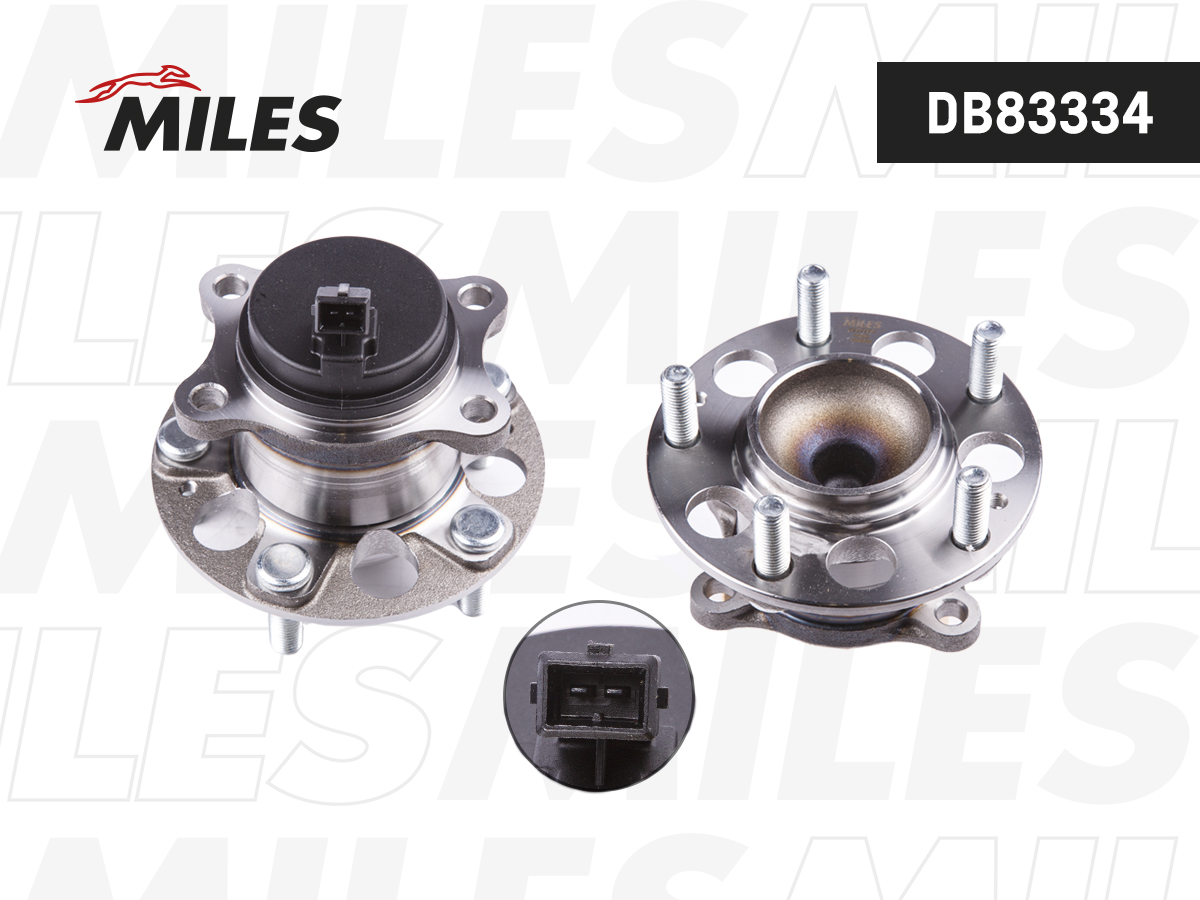 Ступица колеса "MILES" задняя с датчиком HYUNDAI Elantra,Sonata/KIA K3, Optima DB83334