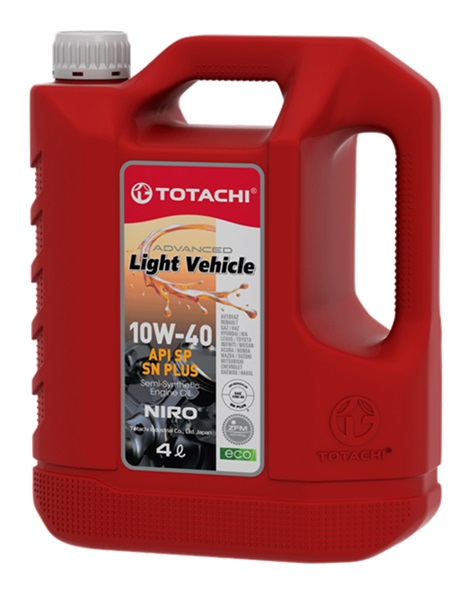 Масло моторное "TOTACHI" полусинтетическое LIGHT VEHICLE SN 10W-40 4л