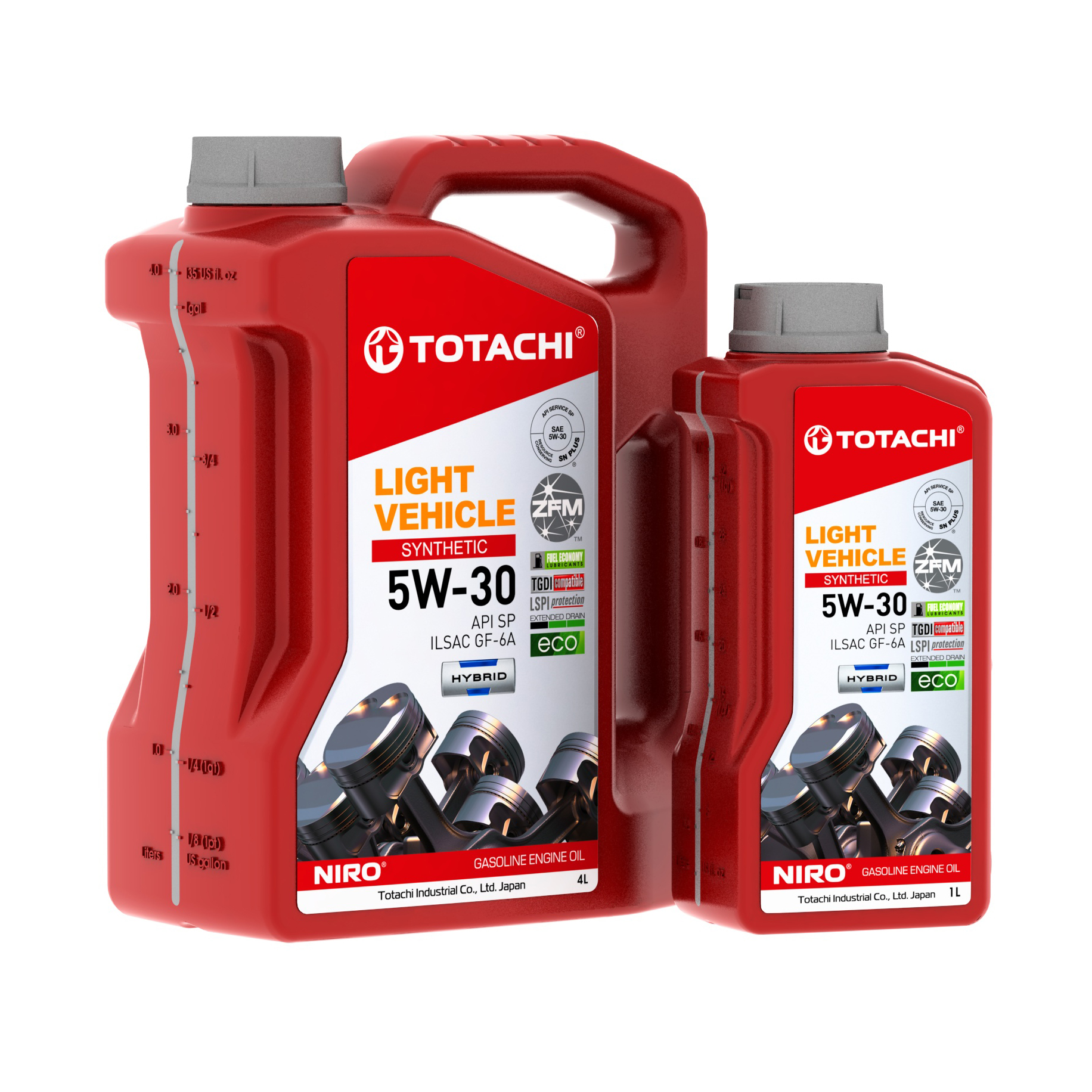 Масло моторное "TOTACHI" синтетическое LIGHT VEHICLE 5W-30 4л+1л