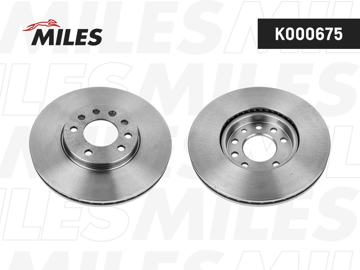 Диск тормозной "MILES" передний OPEL VECTRA K000675