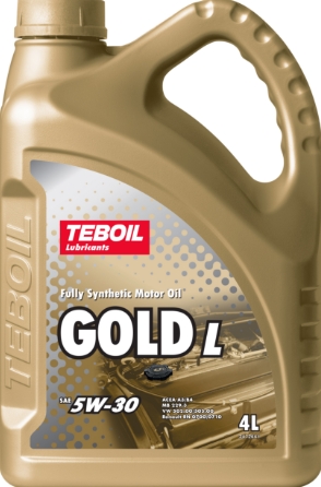 Масло моторное "TEBOIL" синтетическое GOLD L A3/B3 SP/SN/CF 5W-30 4л