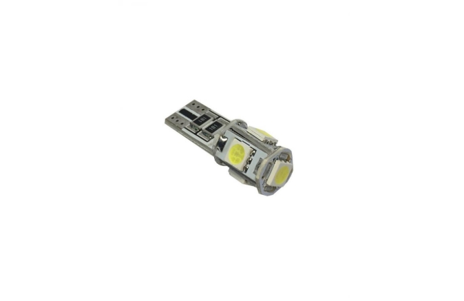 Лампа подсветки "NORD YADA" светодиодная (белая) W5W 12V 1.4W T10 5SMD 902704