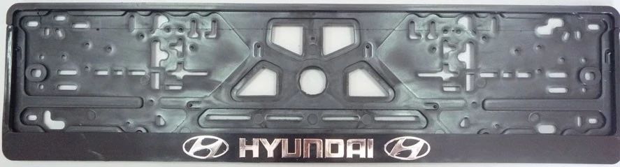 Рамка под номер "АВТОВАЗТОЛЬЯТТИ" серебро, книжка HYUNDAI/KIA 90025