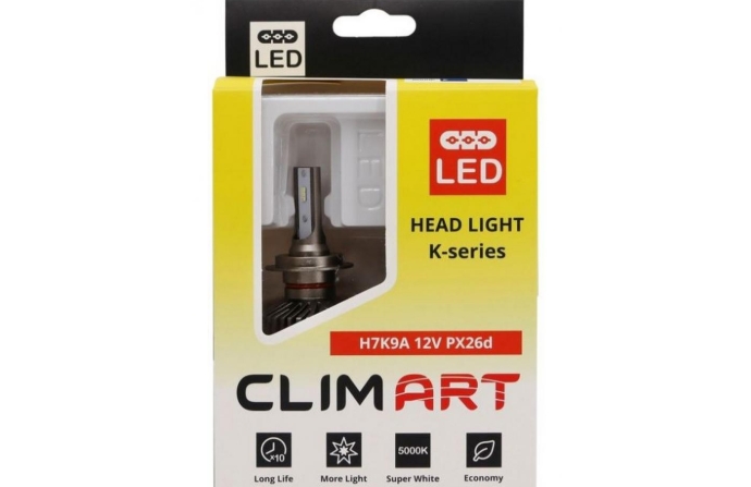 Лампа подсветки "CLIM ART" светодиодная (2шт) H7 12V 22W CLA00670