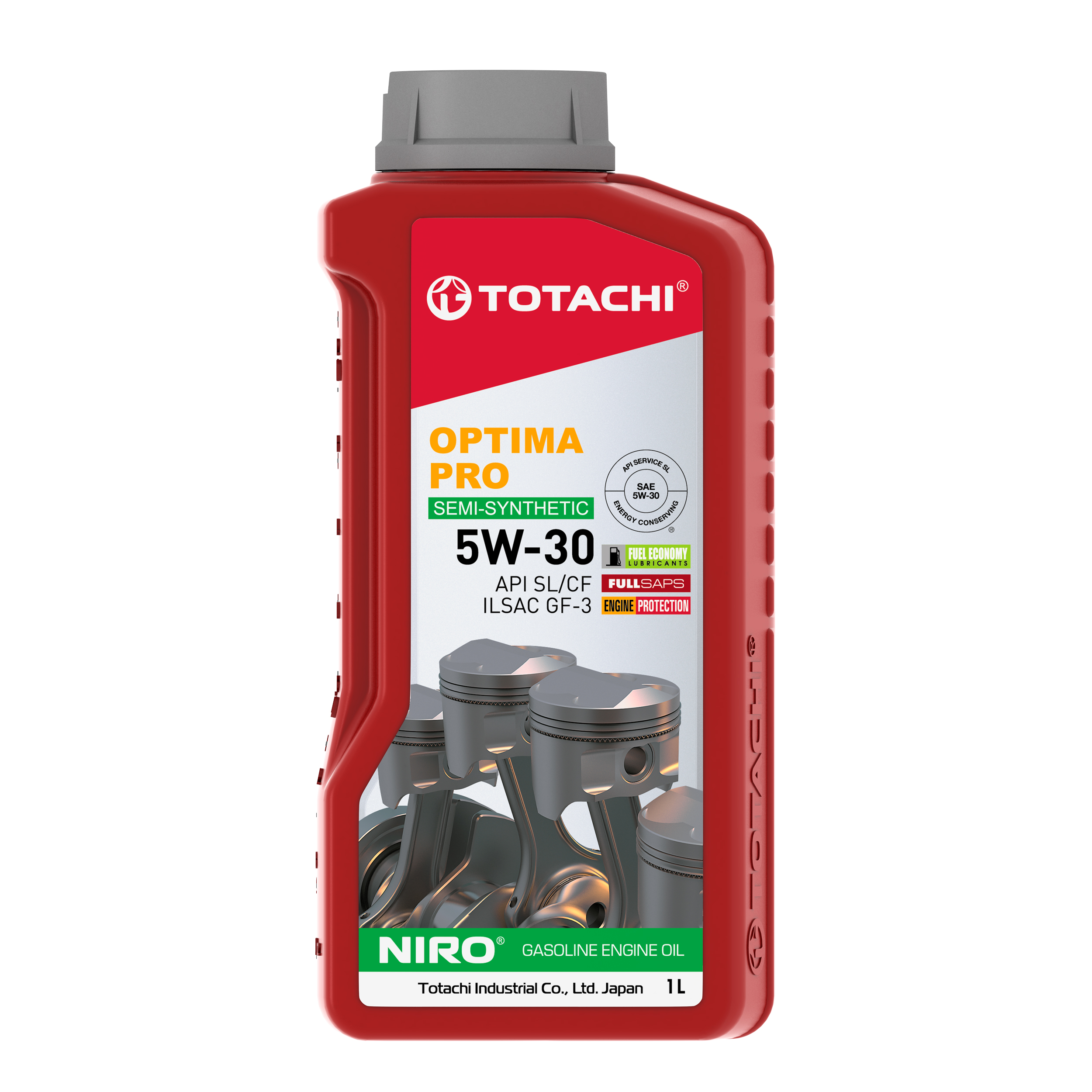 Масло моторное "TOTACHI" полусинтетическое Optima PRO SL/CF 5W-30 1л
