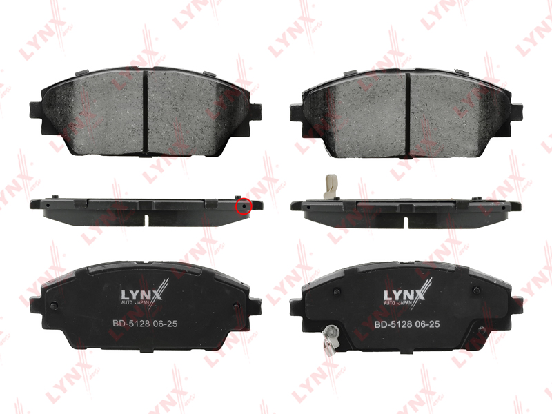 Колодки тормозные "LYNX" передние MAZDA 3/CX BD-5128