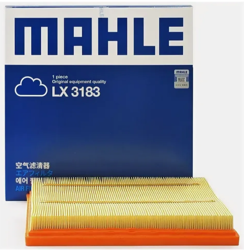 Фильтр воздушный "MAHLE" BAIC U5 PLUS,X7,X55 LX5011