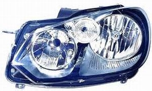 Фара правая "DEPO" черная под корректор VW GOLF VI 44111C6RLDEM2