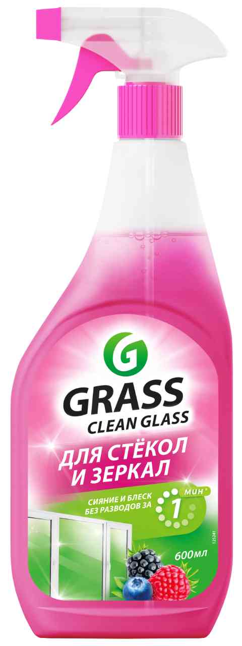 Очиститель для стекол и зеркал "GRASS" 0.6л