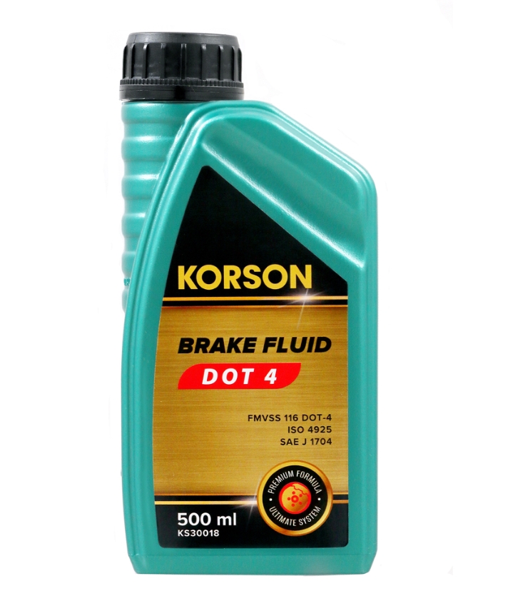 Тормозная жидкость "KORSON" DOT4 0.5л