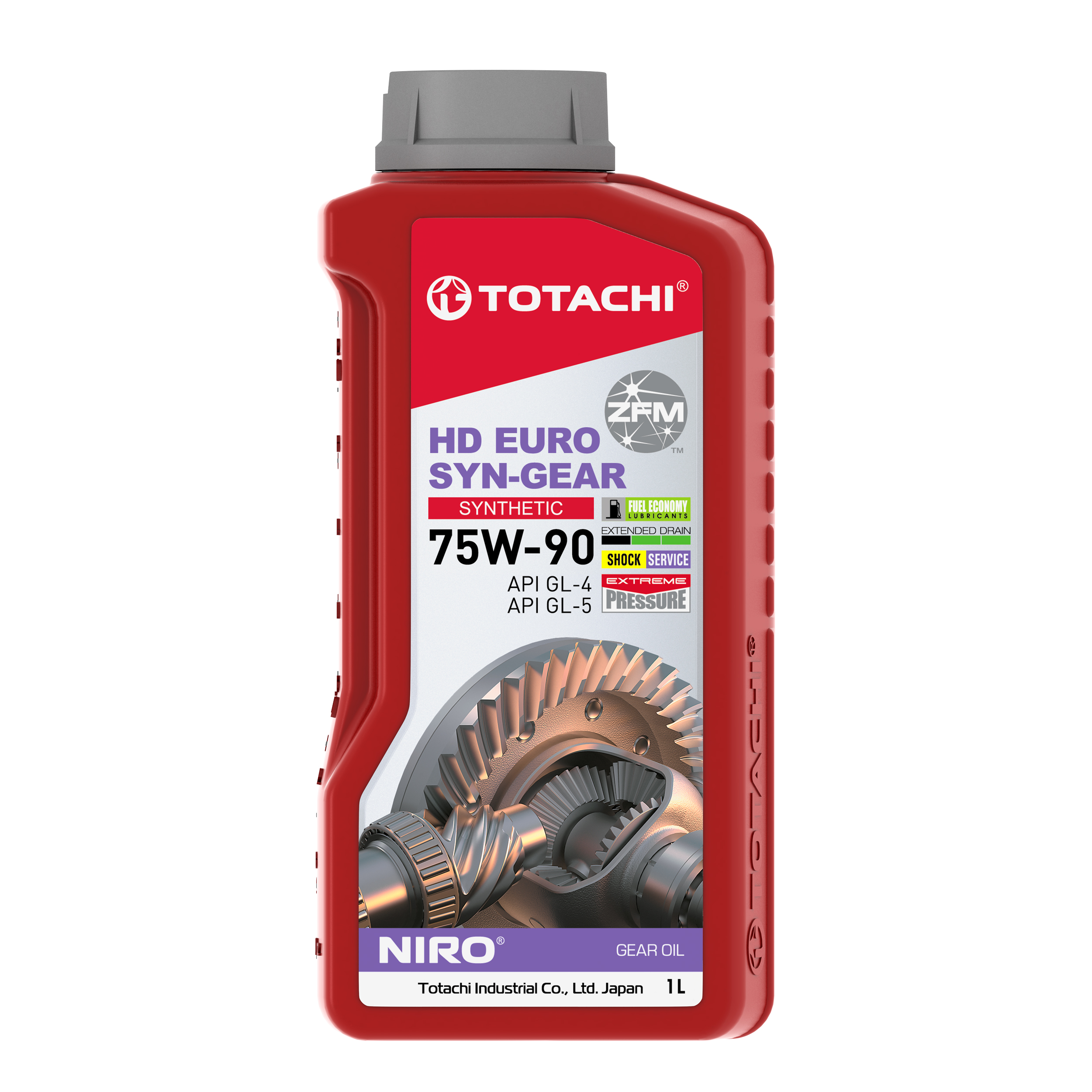 Масло трансмиссионное "TOTACHI" синтетическое  HD EURO SYN-GEAR SAE 75W-90 1л