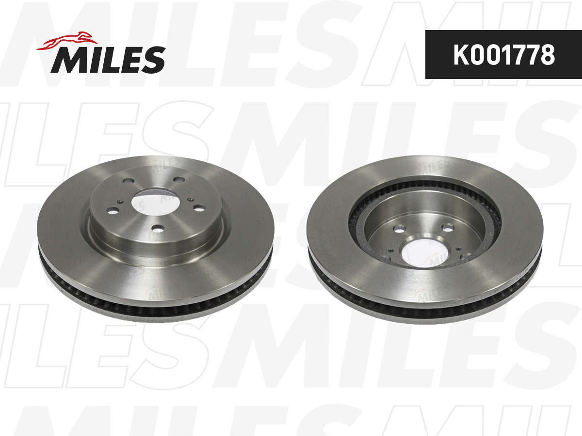 Диск тормозной "MILES" передний D=305мм. вентилируем. TOYOTA Camry K001778