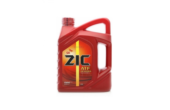 Масло трансмиссионное "ZIC" синтетическое ATF DEXRON 6 4л