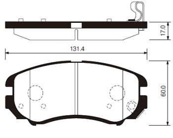 Колодки тормозные "SANGSIN" передние дисковые HYUNDAI Elantra/KIA SP1202