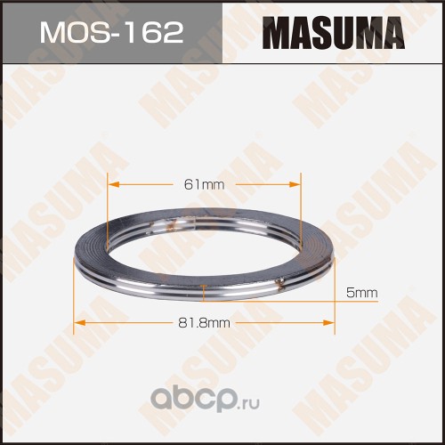 Кольцо глушителя "MASUMA" 61x81x5 TOYOTA MOS-162