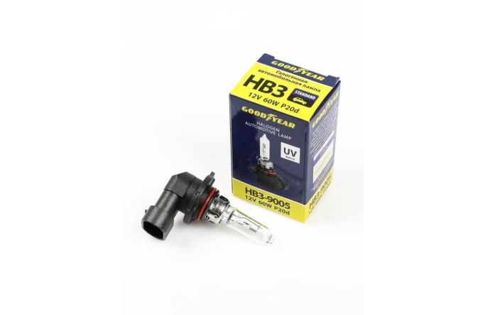 Лампа подсветки "GOODYEAR" галогенная HB3 12V 60W GY010030