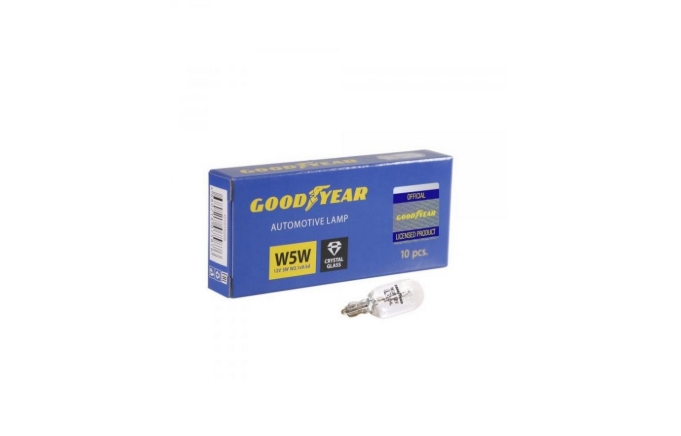 Лампа подсветки "GOODYEAR" без цоколя W5W 12V 5W GY015205