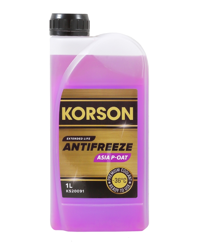 Антифриз "KORSON" фиолетовый ASIA P-OAT -36 1л