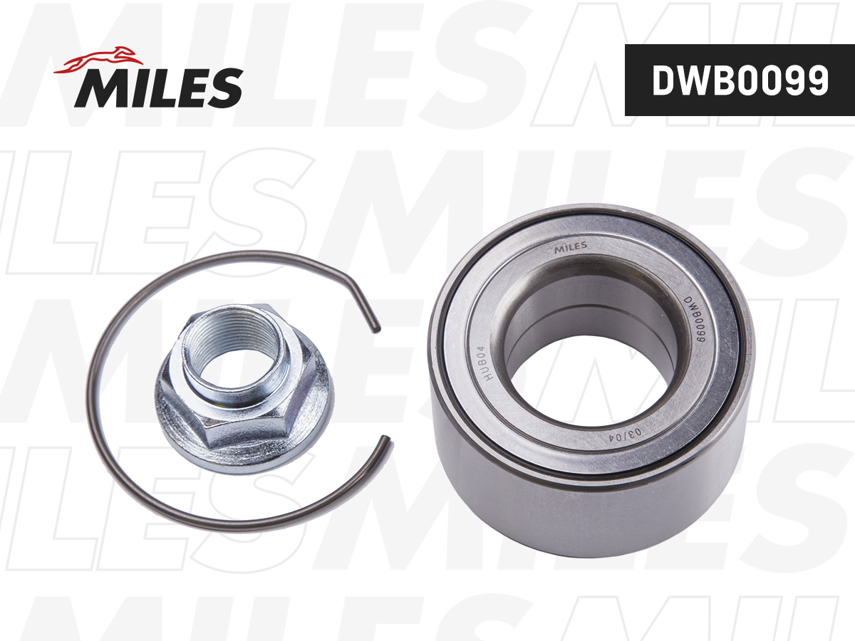 Подшипник ступицы "MILES" передний HYUNDAI Solaris/KIA Rio DWB0099