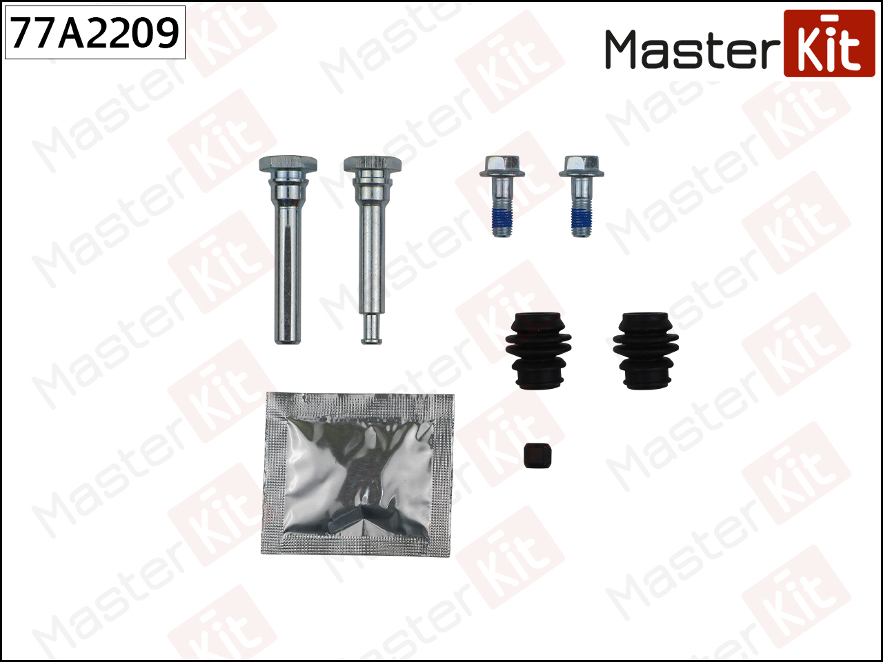 Ремкомплект тормозного суппорта "MASTER KIT" NISSAN TEANA, JUKE/FORD FIESTA 77A2209