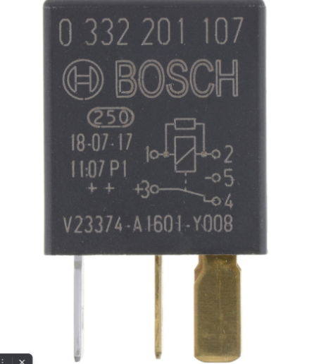 Микро-реле "BOSCH" 12V 30/10A ford/mercedes/opel  0332201107
