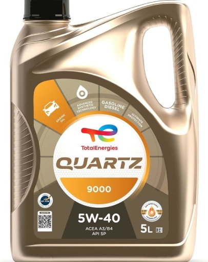 Масло моторное "QUARTIZ" синтетическое 9000 ACEA A3/B4 API SP/CF 5W-40 4л