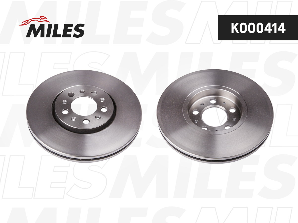 Диск тормозной "MILES" передний VW POLO/SKODA FABIA K000414