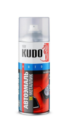 Краска металлик "KUDO" светлое серебро 520ml KU-41413