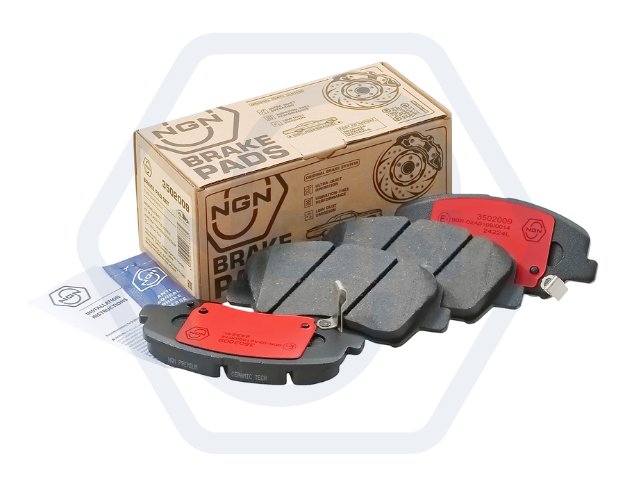 Колодки тормозные "NGN" передние дисковые HYUNDAI/KIA 3502009