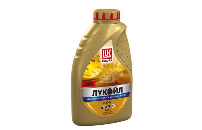 Масло моторное "LUKOIL" полусинтетическое Люкс SL/CF A3/B3/B4 5W-40 1л