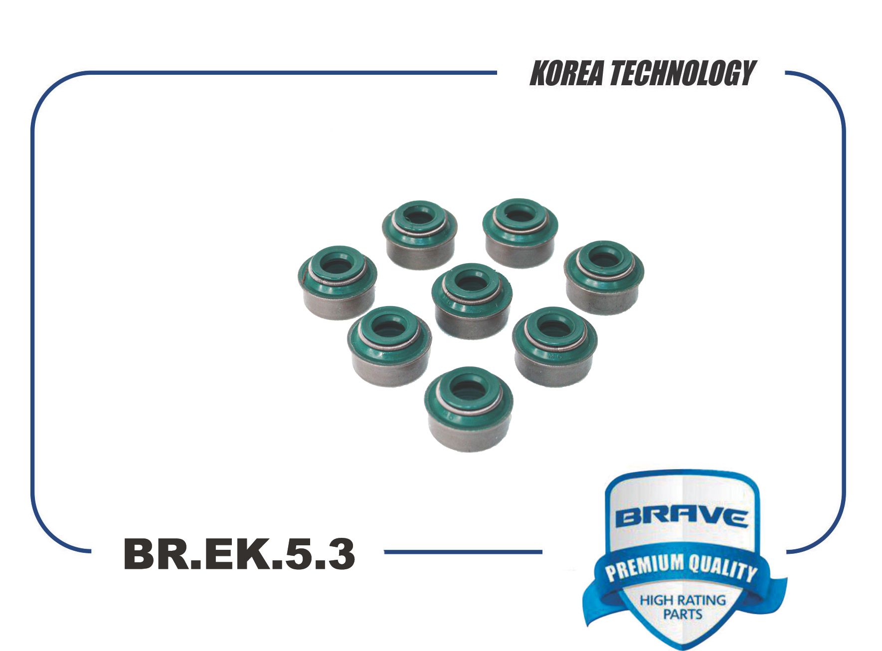 Маслосъемный колпачок "BRAVE" 8V DAEWOO/OPEL/CHEVROLET brek53