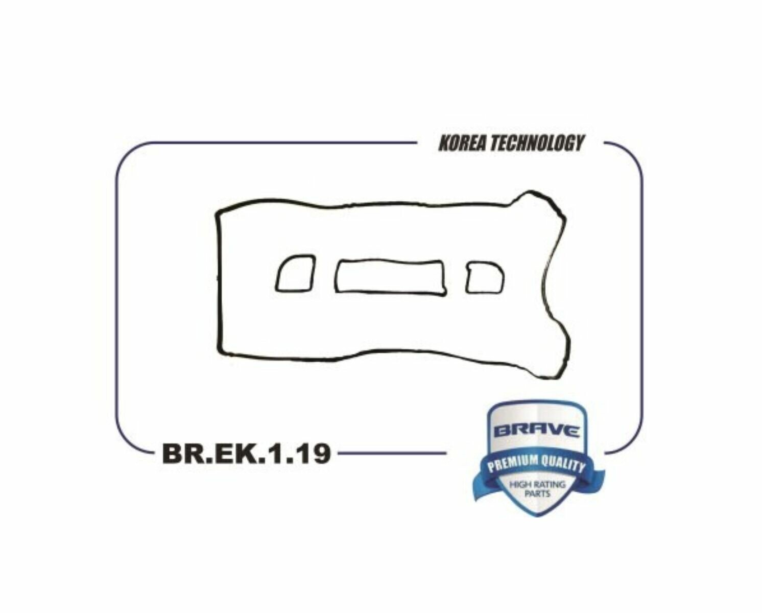Прокладка клапанной крышки "BRAVE" DAEWOO BR.EK.1.9