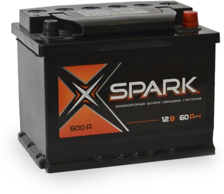 Аккумулятор "SPARK" 60Ач 12B обратная полярность SPA 60-3-R