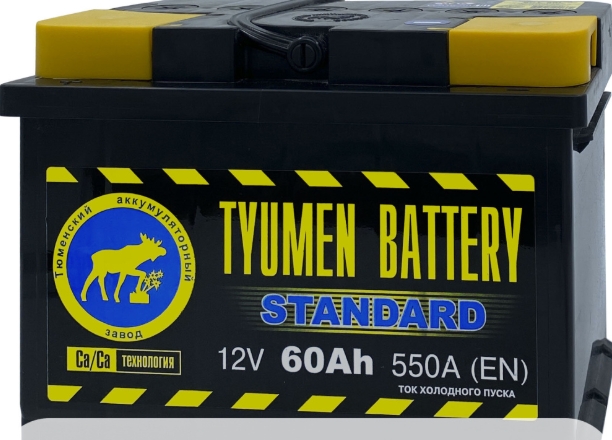 Аккумулятор "TYUMEN BATTERY" 60 Ач Standard 550A прямая полярность 6CT60L1