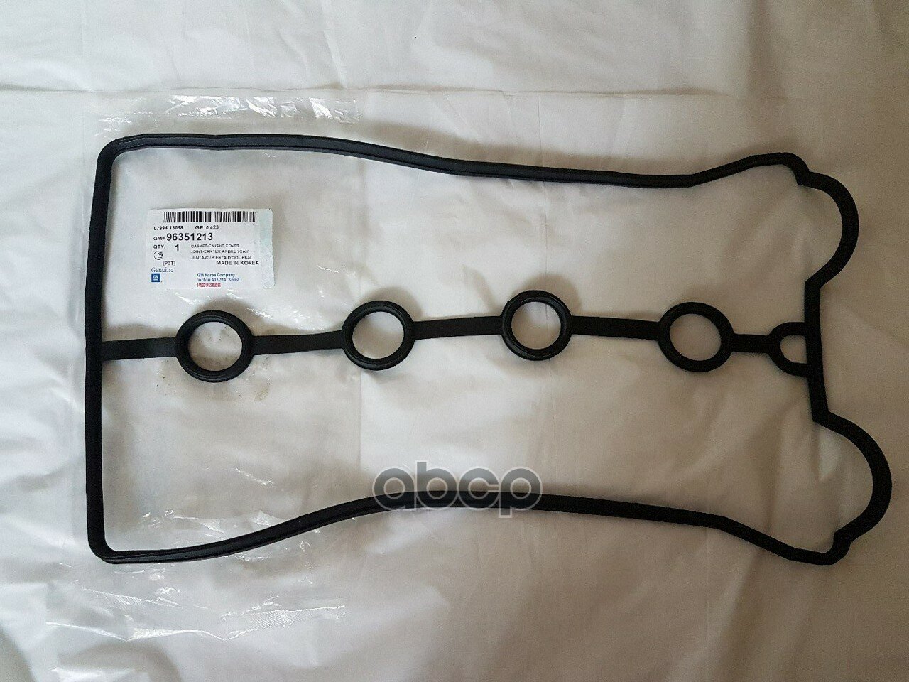 Прокладка клапанной крышки "DAEWOO" CHEVROLET 96351213