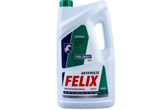 Антифриз "FELIX" prolonger G11 -45 зеленый 5кг