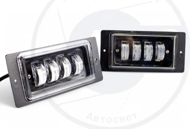 Фара потивотуманная "RU ZOOM" (2шт) 2110-2115 60W 2110-LEDRU