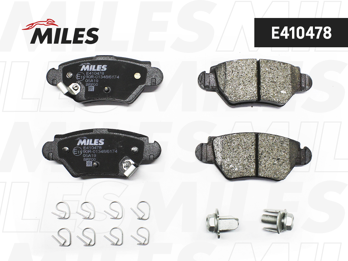 Колодки тормозные "MILES" задние OPEL ASTRA/ZAFIRA E410478