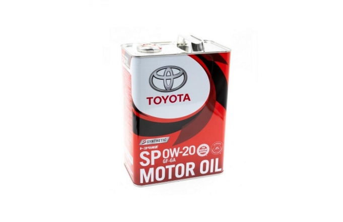 Масло моторное "TOYOTA" синтетическое SP, GF-6A 0W-20 4л