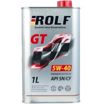 Масло моторное "ROLF" синтетическое GT SN/CF, A3/B4 5W-40 1л