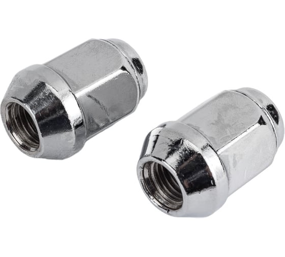 Гайка "STARLEKS" колесная M12*1,5*33 (с выступ, закрытая, хром, ключ 21)