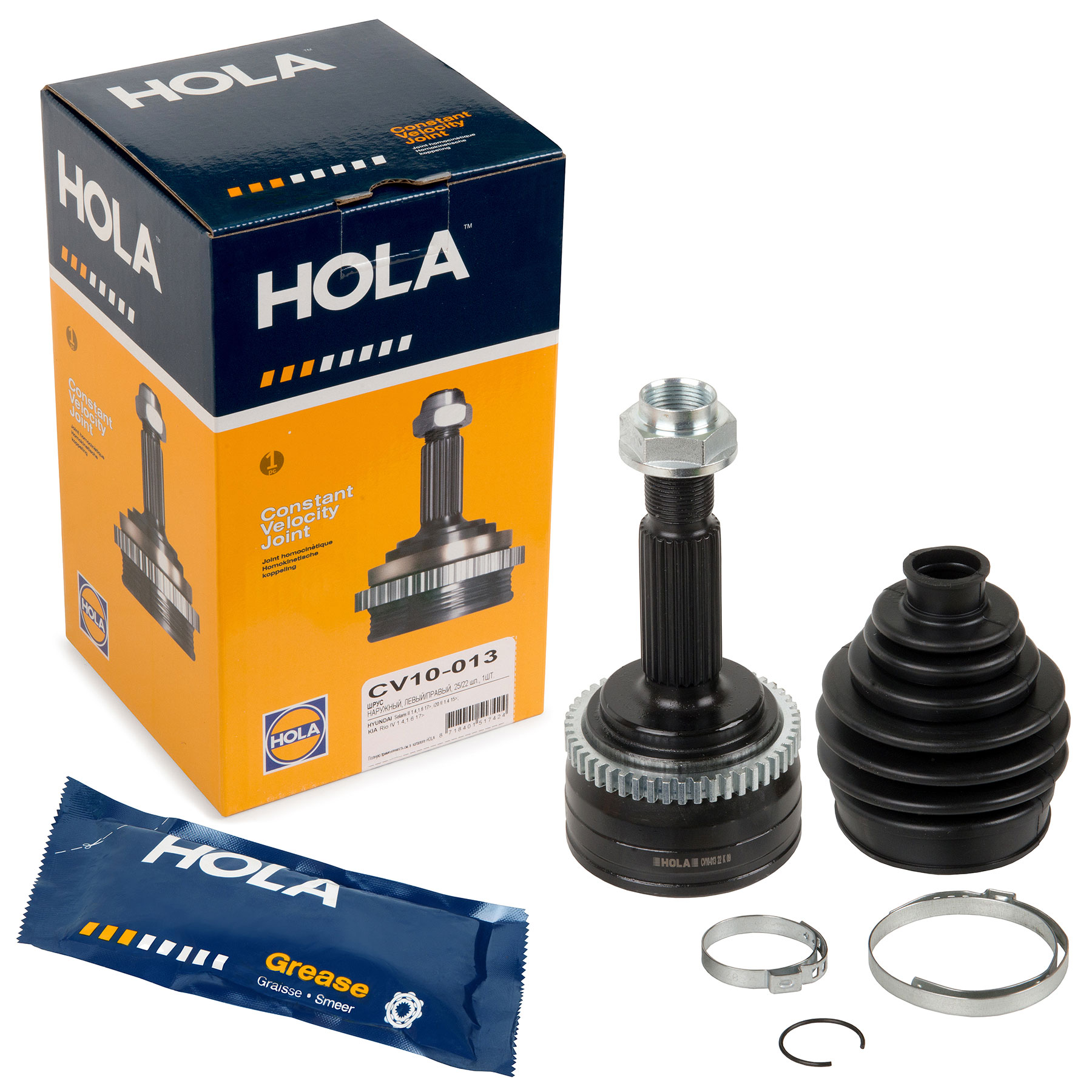 ШРУС "HOLA" наружный HYUNDAI/KIA CV10-013 + АБС